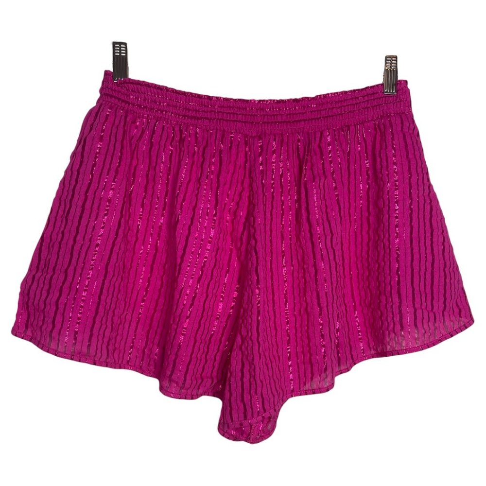 Victoria's Secret Metallic Striped Wrap Waist Sleep Short NWT Sz XL - Picture 2 of 9
